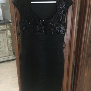 Jax Sequin and Satin cocktail dress size 8.